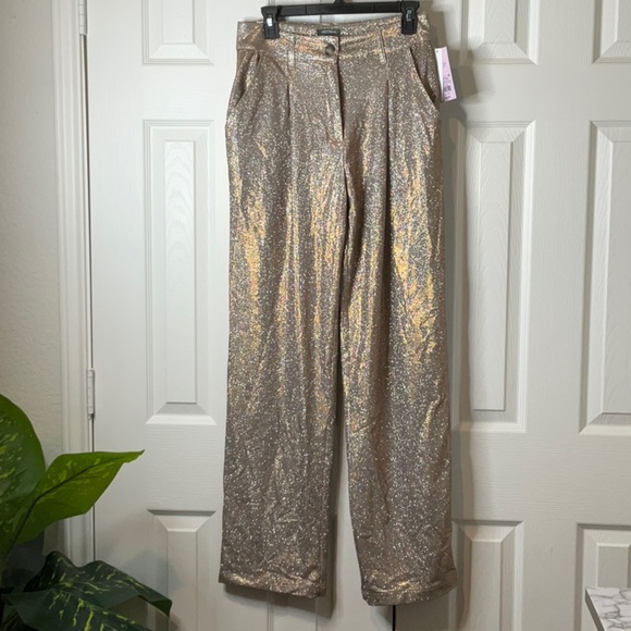 Wild Fable Gold Wide Leg Pants - Picture 2 of 13